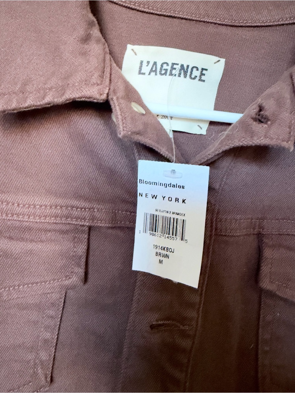 $445 LAGENCE Brown Fringe Crop Jacket -NWT small - Picture 6 of 7